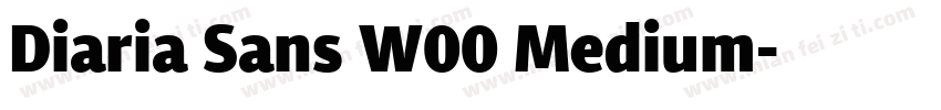 Diaria Sans W00 Medium字体转换